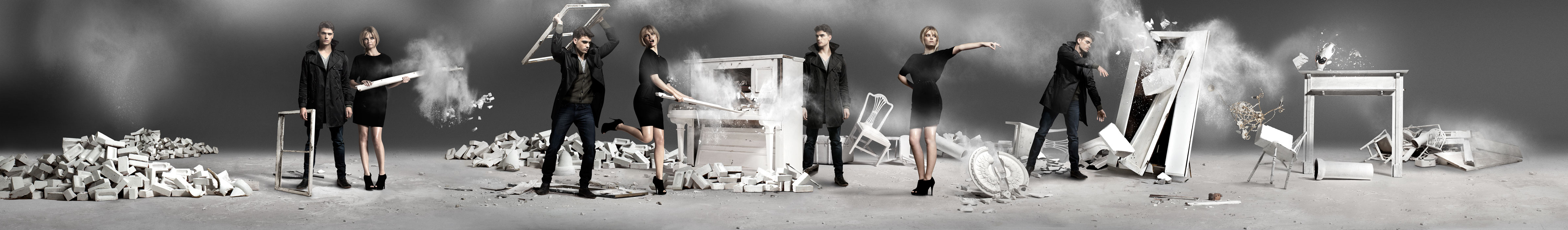 The New Clapham Hoarding graphics